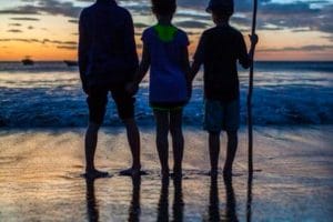 Costa Rica Kid Sunset