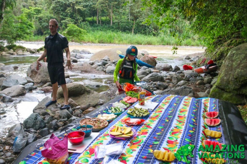 Lunch On RIver Costa Rica