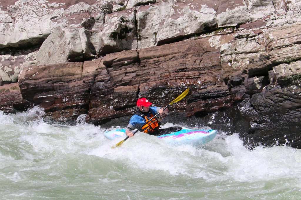 Kayaking By Wall